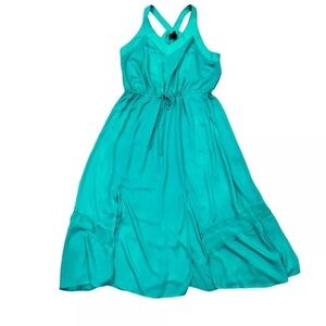 Mossimo teal sleeveless maxi dress size S